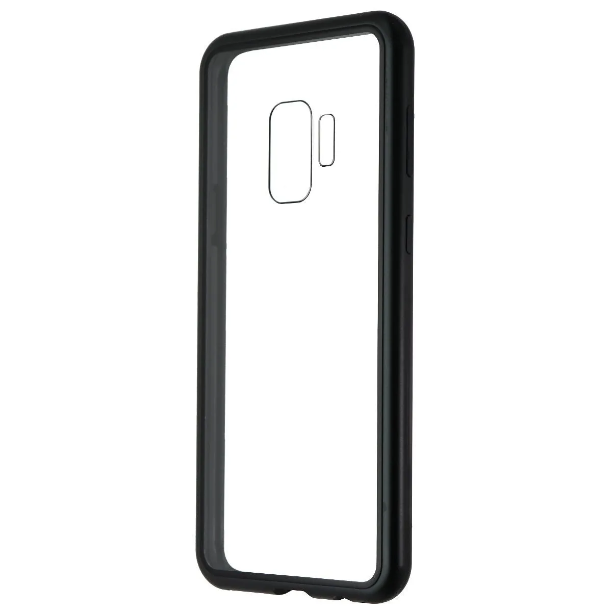 Zore Hybrid Glass Series Case for Samsung Galaxy S9 - Clear/Black